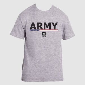 🆕 Gray Men’s US Army Patriotic American Flag Tee